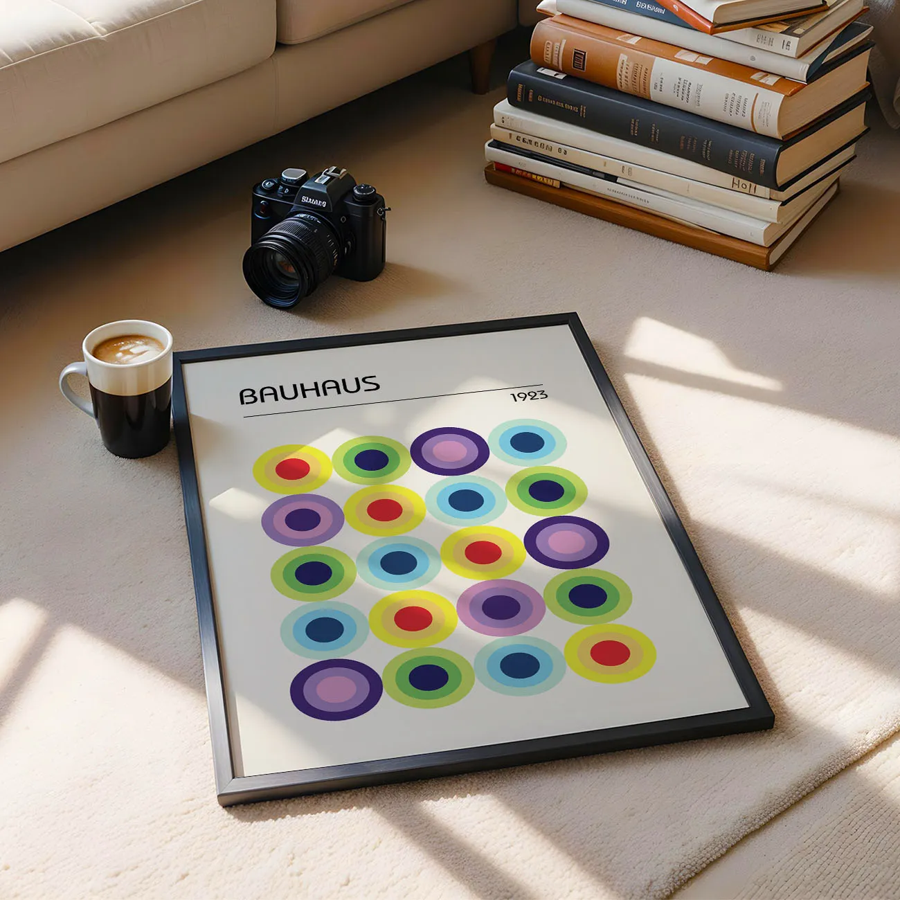 Bauhaus Wandbild – Bunte Kreise