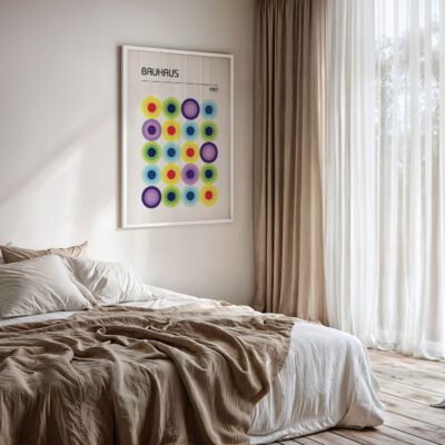 Bauhaus Exhibition Poster – Geometric Modernist Art