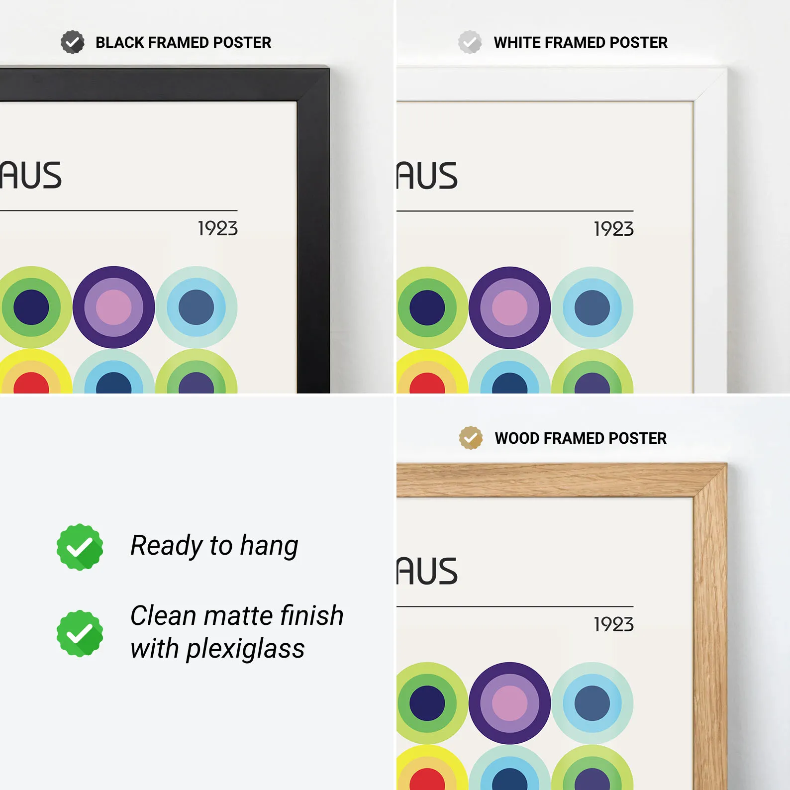 Bauhaus Wandbild – Bunte Kreise