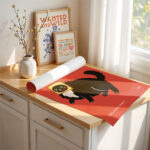 Cat Bread Poster – Funny Toast Cat Wall Art Print