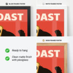 Cat Bread Poster – Funny Toast Cat Wall Art Print