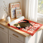 Black Cat Poster – Funny Toast Cat Wall Art Print