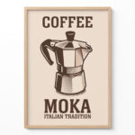 Moka Pot Poster – Italian Coffee Wall Art