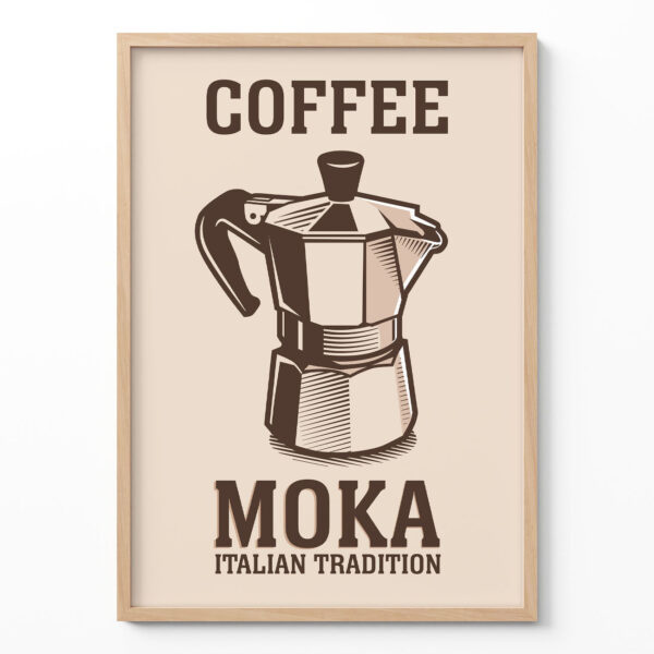 Moka Pot Poster – Italian Coffee Wall Art