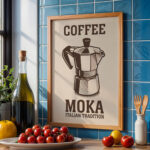 Moka Pot Poster – Italian Coffee Wall Art