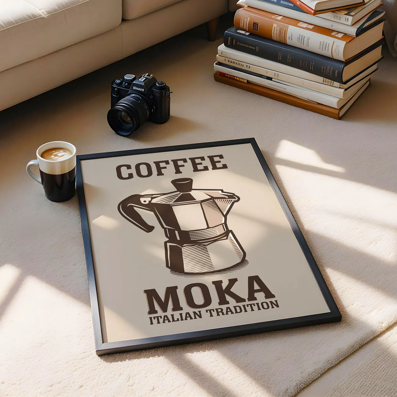 Wandbild – Mokkakanne