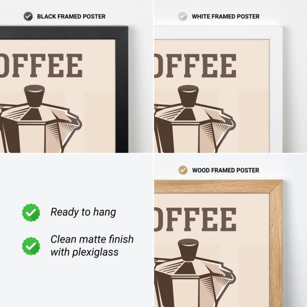 Moka Pot Poster – Italian Coffee Wall Art