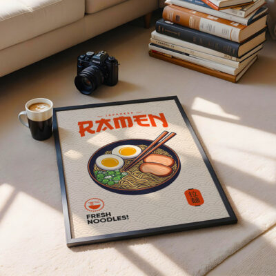 Ramen Poster – Japanese Retro Kitchen Wall Art