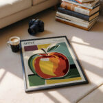 Apple Kitchen Poster – Retro Fruit Wall Art Print