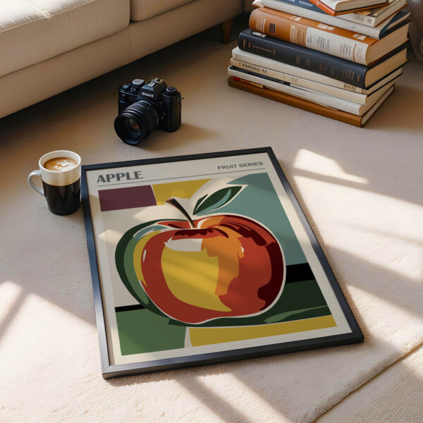 Apple Kitchen Poster – Retro Fruit Wall Art Print