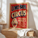 Vintage Circus Poster – Retro Wall Art Print