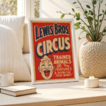 Vintage Circus Poster – Retro Wall Art Print