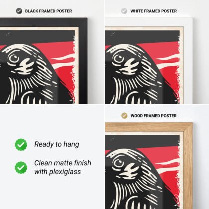 Horror Movie Wall Art – Crow Art Print