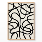 Abstract Line Art Print – Minimalist Wall Decor