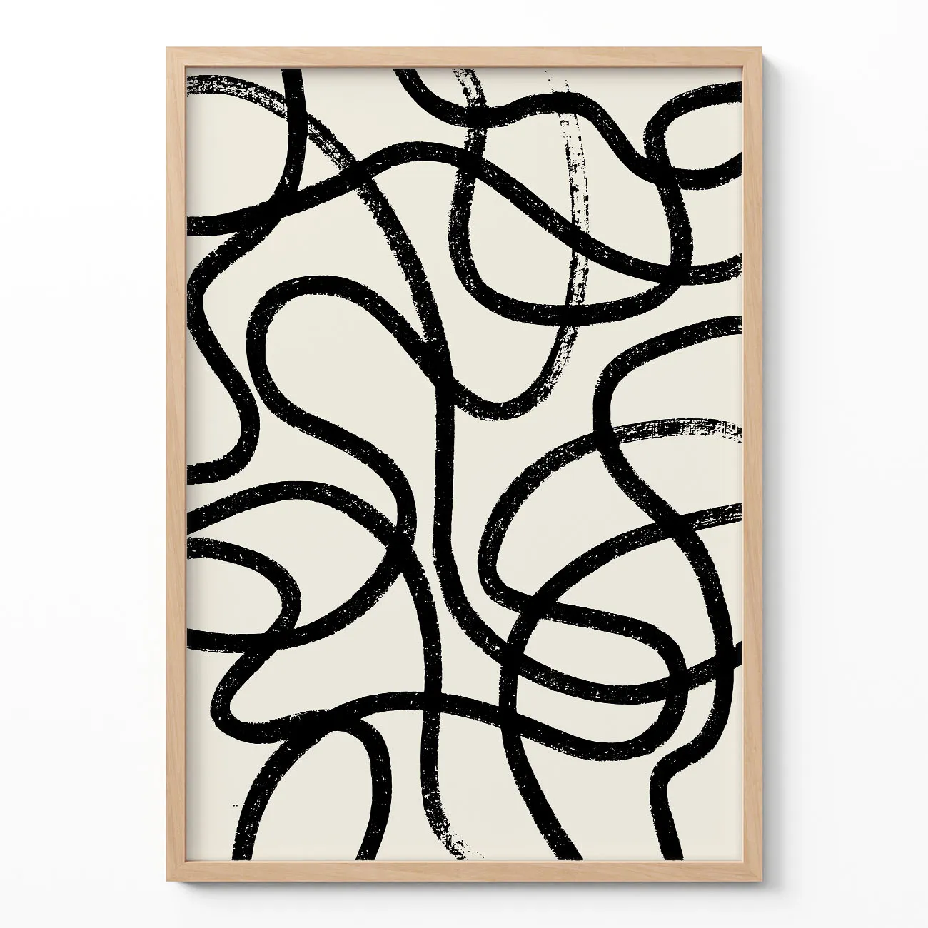Abstract Line Art Print – Minimalist Wall Decor