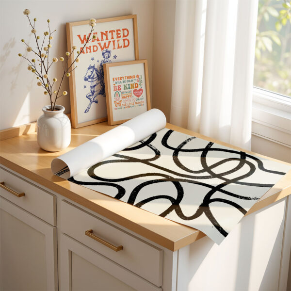 Abstract Line Art Print – Minimalist Wall Decor