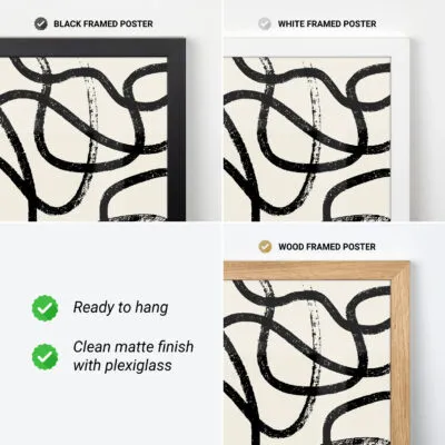 Abstract Line Art Print – Minimalist Wall Decor