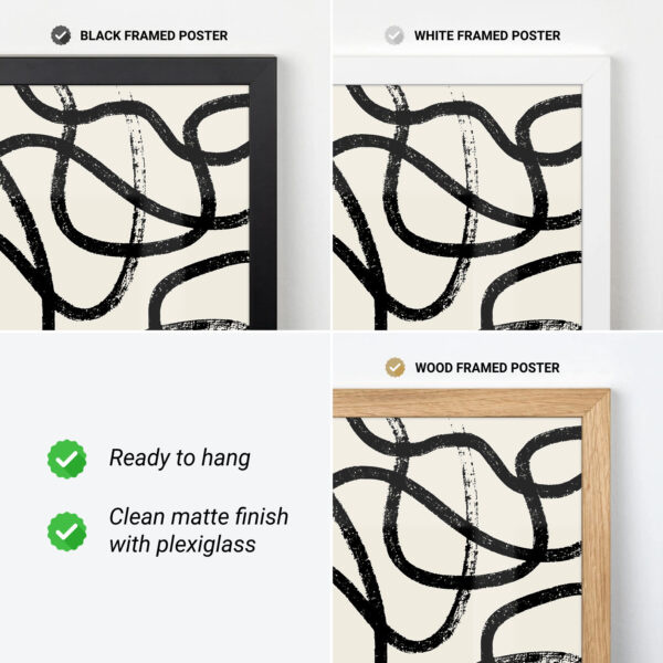 Abstract Line Art Print – Minimalist Wall Decor