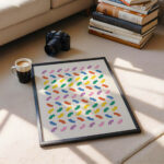 Colorful Geometric Wall Art – Retro Modern Print