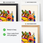 Abstract Face Art Print – Colorful Modern Wall Decor