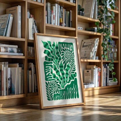 Abstract Plant Wall Art