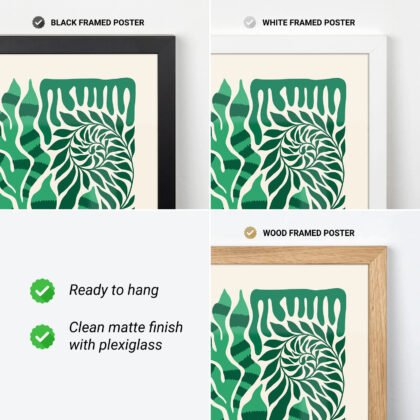 Abstract Plant Wall Art