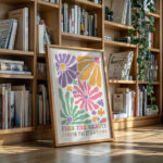 Groovy Flower Poster – Motivational Floral Print