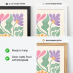 Retro Flower Poster – Colorful Groovy Floral Print