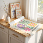 Flower Market Poster – Retro Colorful Botanical Wall Art