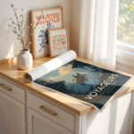 National Park Poster – Retro Voyageurs Canoe Wall Art