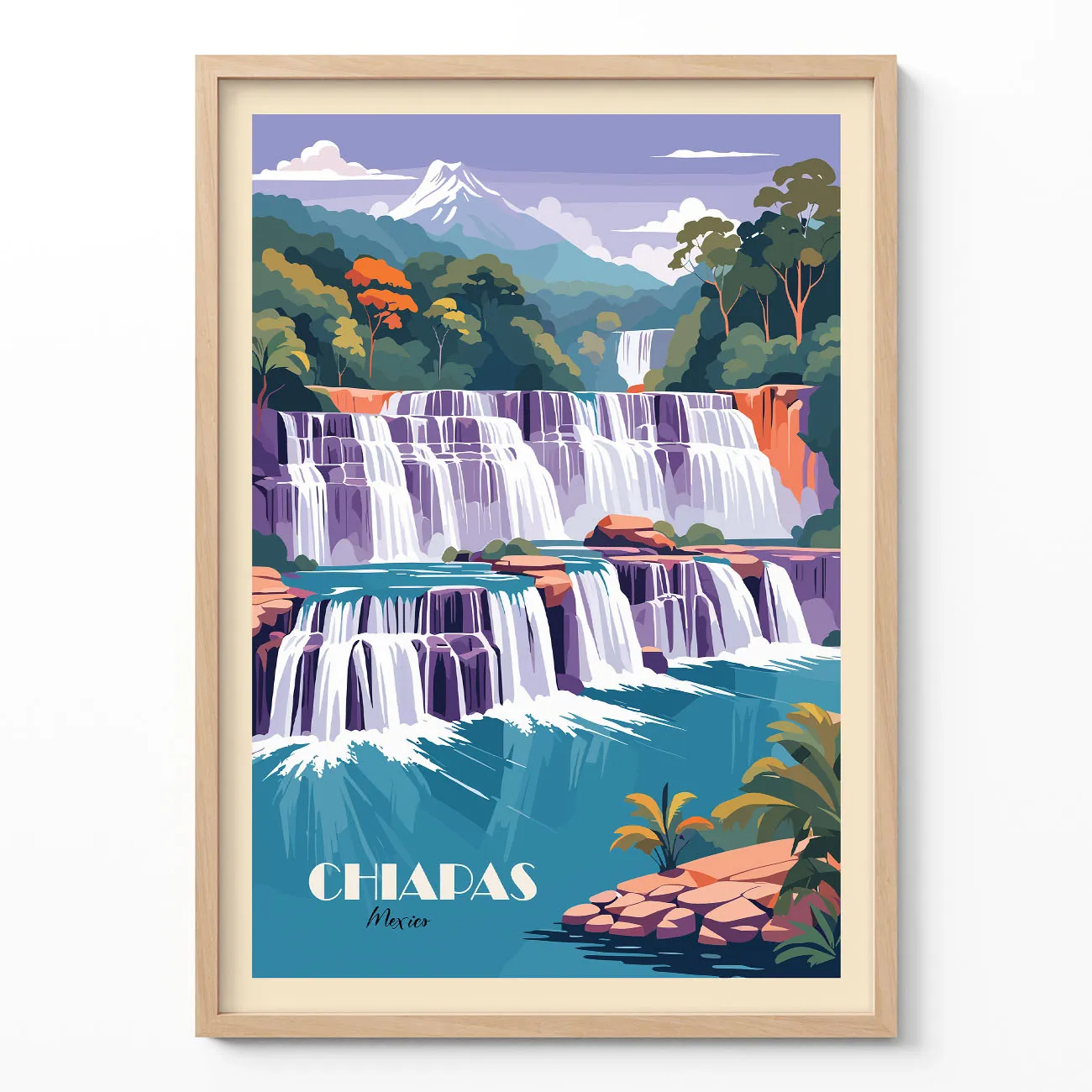 Wandbild – Wasserfall in Chiapas, Mexiko Wandbild – Wasserfall in Chiapas, Mexiko