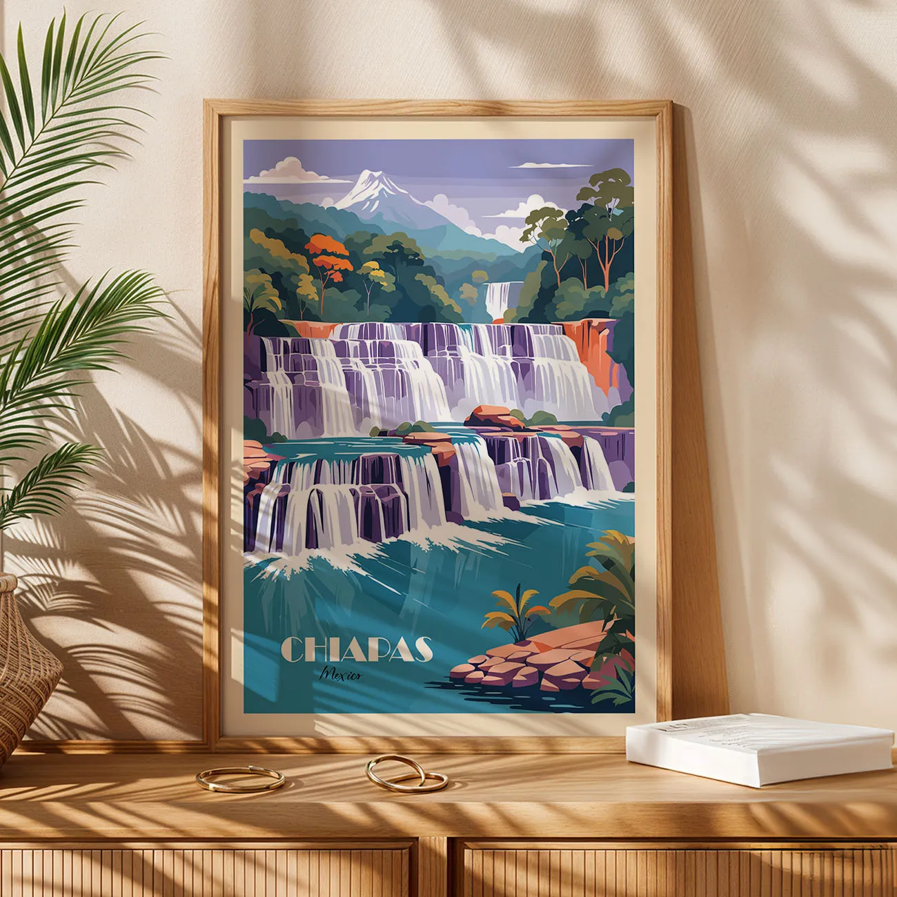 Wandbild – Wasserfall in Chiapas, Mexiko