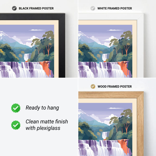 Waterfall Poster – Scenic Nature Wall Art Print