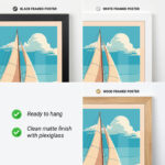 Sailboat Wall Art – Coastal Nautical Poster Print