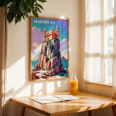 Mazatlan Travel Poster – Mexico Wall Art for Home Decor