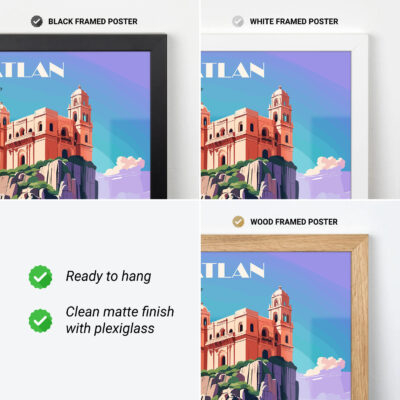 Mazatlan Travel Poster – Mexico Wall Art for Home Decor