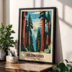 Redwood National Park Poster – Vintage Wall Art for Home Decor