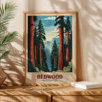 Redwood National Park Poster – Vintage Wall Art for Home Decor