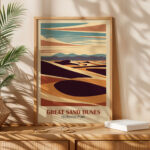 Sand Dunes Poster – National Park Wall Art