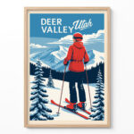 Ski Wall Art – Deer Valley Utah Winter Print