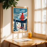 Ski Wall Art – Deer Valley Utah Winter Print