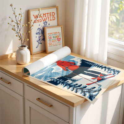 Ski Wall Art – Deer Valley Utah Winter Print