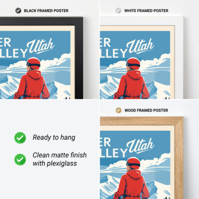Ski Wall Art – Deer Valley Utah Winter Print