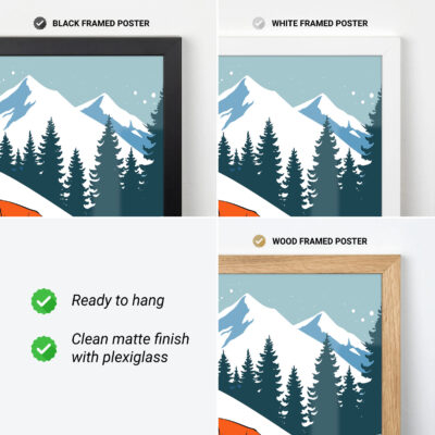 Ski Wall Decor – Telluride Colorado Winter Poster