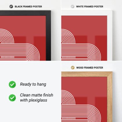 Bauhaus Art Print – Red Moving Lines