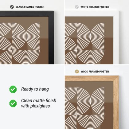 Bauhaus Exhibition Print – Brown Half Circles