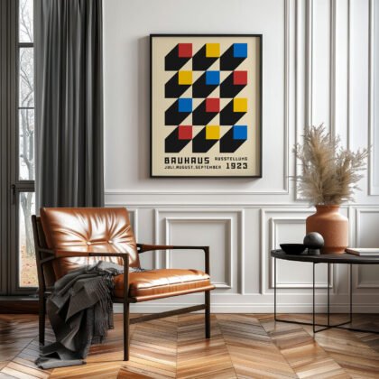 Bauhaus Art Print – Colorful Squares