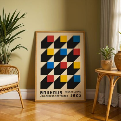 Bauhaus Art Print – Colorful Squares