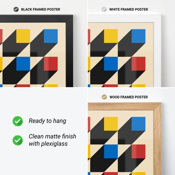 Bauhaus Art Print – Colorful Squares