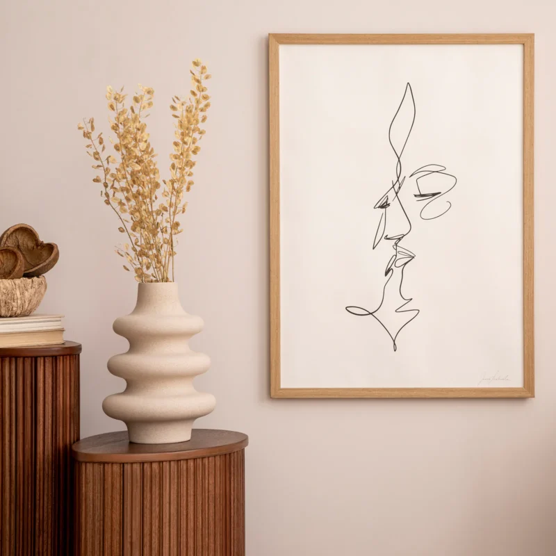 Trending Abstract Wall Art 2025 in Modern Living Room